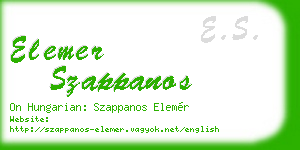 elemer szappanos business card