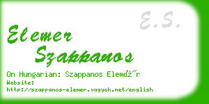 elemer szappanos business card